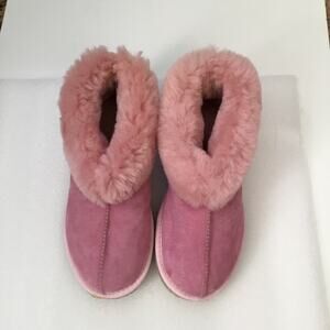 Mr. Sheepskin Pink Sheepskin Slippers